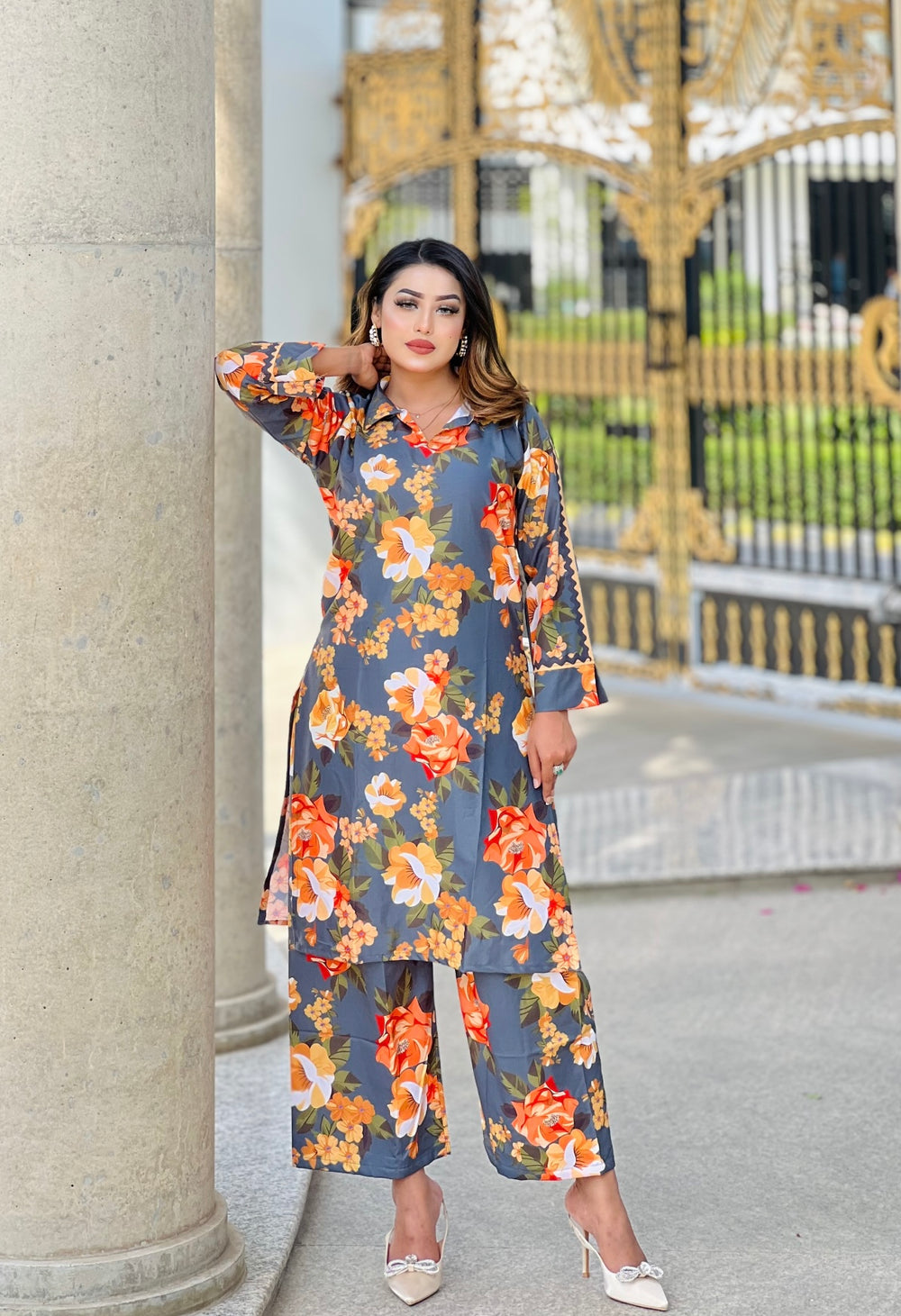 Flower printed C𝗼-O𝗿𝗱 S𝗲𝘁